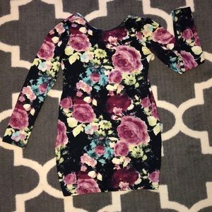 Flower print dress